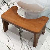 Tabouret de toilette en bois massif Repose-pieds jetable Aide à l'accroupissement pour un usage domestique Repose-pieds pour une meilleure expérience d'assise