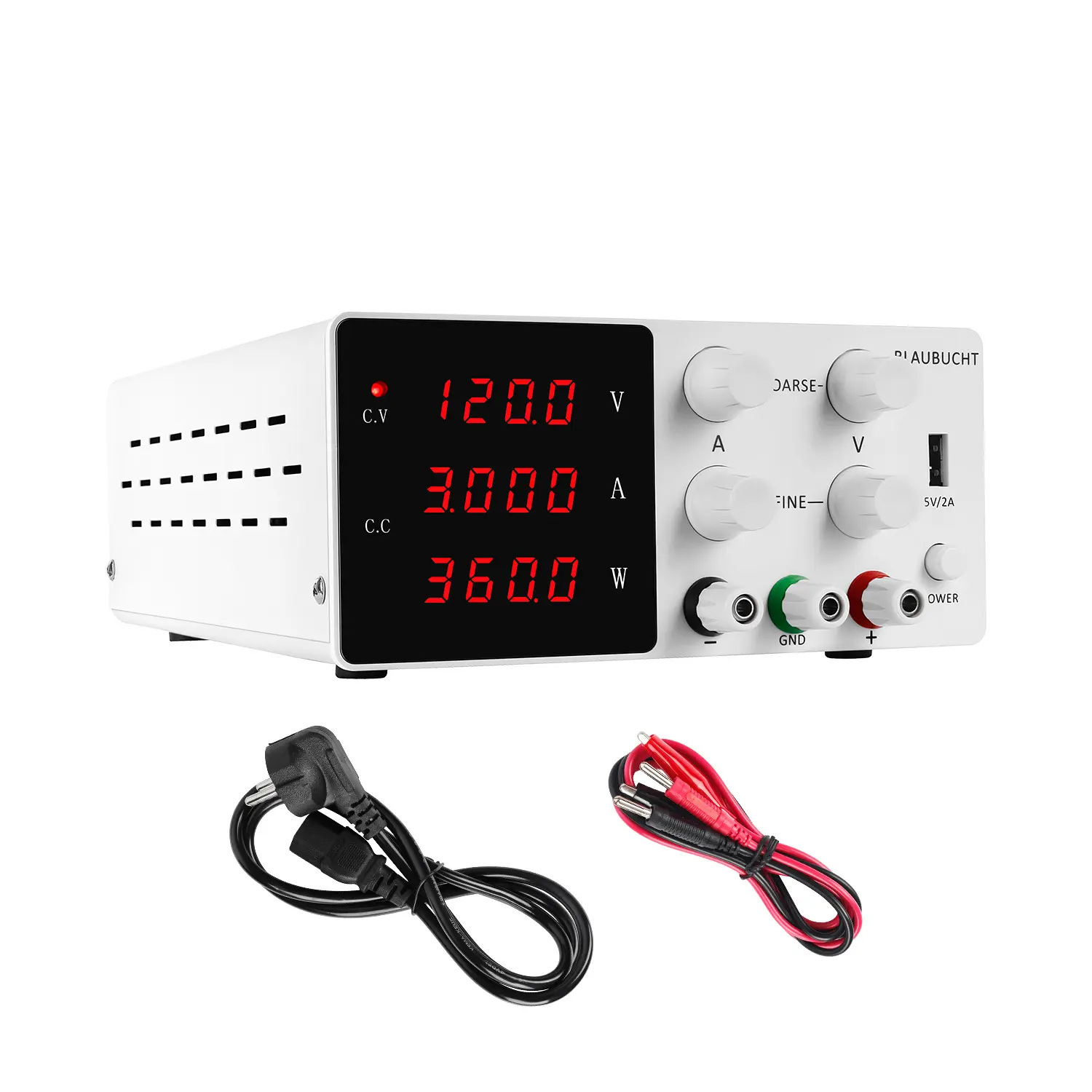 SPS-W1203 120V 3A DC Variable Power Supply Adjustable Switching Power Source for School Teaching 3 Set Digital Display