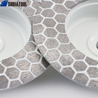 Disque de meulage diamanté épaissi de 4 pouces pour meuleuse d'angle, disque de polissage pour carrelage céramique et porcelaine