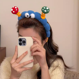 Diademas de mujer de diseño de nicho, populares y de gran venta en 2026, con dibujos animados lindos y color azul, sencillas y a la moda, joyería al por mayor - Product Image 2