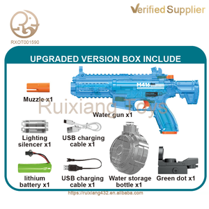 Pistolet à eau électrique Scorpion M416 Absorption automatique et tir continu pour enfants et adultes Amusement d'été en plein air - Product Image 4