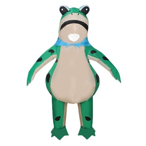 <b>Inflatable</b> Frog Costume Full Body Adult Role Play Party Halloween Outfit PVC Set With Blower And Battery Box - Product Image 5