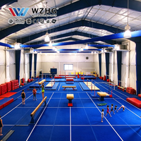 Salle de gymnastique préfabriquée avec structure en acier pour les centres d'éducation sportive et les programmes d'entraînement des athlètes en salle