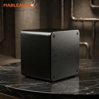 Mable Audio MATC0018 110x110x90 Cache de transformateur en aluminium noir pour amplificateur audio