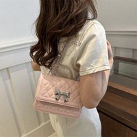 Sac à chaîne pour femme 2026, style coréen, nouvelle mode décontractée, personnalisé, en PU, avec coutures apparentes, bandoulière unique, forme carrée moyenne, tendance et minimaliste