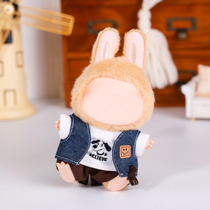17Cm La Bu Bu Búp Bê Của Quần Áo Trang Phục Phụ Kiện Cho Idol V1 V2 Thời Trang T-Shirt Quần Short Denim Vest Trang Phục Sang Trọng Mini Búp Bê Quần Áo - Product Image 6