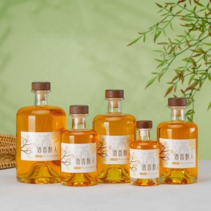 Botella de cristal vacía con forma personalizada para licor de montaña, botella de vidrio de 100ml, 200ml, 375ml, 500ml y 750ml - Product Image 4