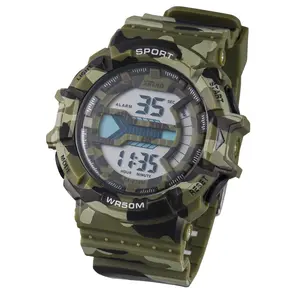 Xninja relógio digital de camuflagem masculino, relógio esportivo de camuflagem impermeável oem, relógios de pulso digital com alarme, orologi, cronômetro de aço inoxidável