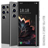 Nouveauté Téléphone portable Version mondiale S24 Ultra Smartphone 6,8 pouces 16+1t Téléphone portable Android Nouveauté