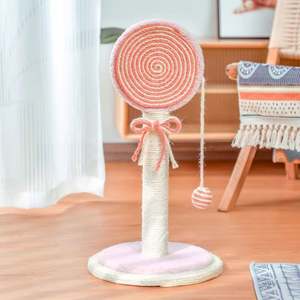 Kinghon Sisal Ball <b>Cat</b> Scratcher Luxury Cute Strong and Durable Sisal <b>Scratching</b> <b>Post</b> <b>Cat</b> Flower <b>Tree</b> for <b>Cats</b> - Product Image 4