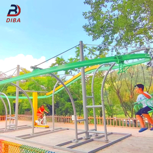 Estimular <span class=keywords><strong>el</strong></span> equipo del parque de atracciones Aventura Flying Hang Gliding Juegos Tirolesa al aire libre Montaña rusa para adultos - Product Image 6