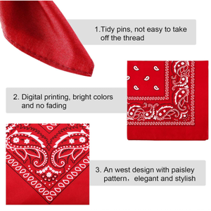 <span class=keywords><strong>Bandana</strong></span> di cotone bianco nero <span class=keywords><strong>Bandana</strong></span> di cotone 100% di benvenuto personalizzato con stampa personalizzata da fornitori cinesi - Product Image 3