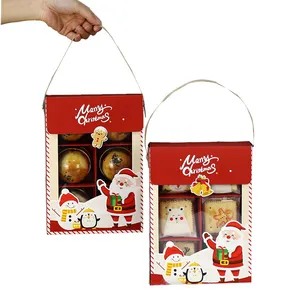 Eco Vriendelijke Box Printing Advent Kalender Voedsel Veilig Kerst Cookie Box Verpakking Met Logo