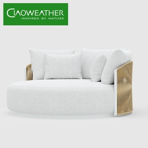 Mobilier d'extérieur : Chaise longue de piscine, <span class=keywords><strong>transat</strong></span> de jardin en aluminium, mobilier de patio en métal, chaise longue de terrasse, lit de repos en corde - Product Image 5