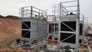 Petite <span class=keywords><strong>tour</strong></span> de refroidissement <span class=keywords><strong>adiabatique</strong></span> carrée Technologie d'évaporation à flux transversal Moteur en matériau FRP <span class=keywords><strong>Tour</strong></span> de refroidisseur d'eau de refroidissement fermée - Product Image 3