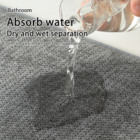 Alfombra de Baño Absorbente de Agua 2026, Antideslizante, de Secado Rápido, con Diseño de Tigre Personalizado, Alfombra Suave para Entrada de Baño