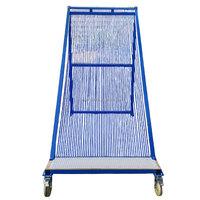 Chariot de transport en verre personnalisé grande capacité avec structure en harpe pour le rangement et le déménagement de verre