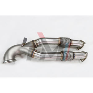 TM PERFORMANCE SS304 Cast 3,5 ''OD 2017 + EA855 EVO2 2,5 <span class=keywords><strong>TFSI</strong></span> Audi <span class=keywords><strong>RS3</strong></span> 8V 8Y TTRS Downpipe - Product Image 2