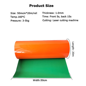 Wholesale High Density Foam <strong>Thick</strong> Heat Press 0.8mm Thickness Two-color Film Silicone 3d Tpu <strong>Thick</strong> Heat Transfer <strong>Vinyl</strong> - Product Image 3