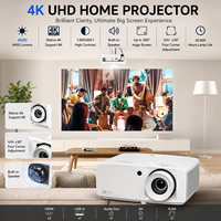 Projecteur laser Optoma JEV9012 4K UHD 4500 lumens pour salle de divertissement à domicile avec décodage 4K et haut-parleurs intégrés