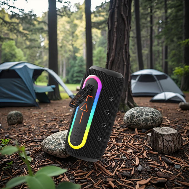 Portable Smart Loudspeaker Enclosure IPX6 Waterproof Wireless Speaker with Stereo Sound TWS for Outdoor Party Gift Beach Camping
