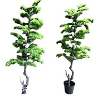 Pohon Bonsai Pinus Plastik Kustom |   Bonsai Buatan Premium untuk Hotel Restoran-Tahan Air Tampilan Alami