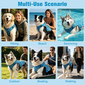 Breathable Pet Dog Cooling Vest Harness for Summer Outdoor Walking Hiking Adjustable Pet <b>Chest</b> Jacket Cooling Vest Harness - Product Image 5