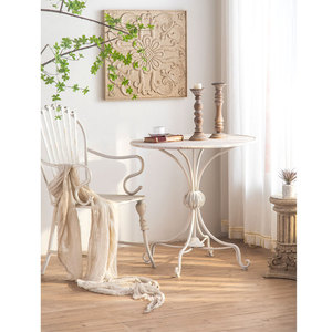 <span class=keywords><strong>Ensemble</strong></span> de <span class=keywords><strong>table</strong></span> <span class=keywords><strong>et</strong></span> de <span class=keywords><strong>chaises</strong></span> de <span class=keywords><strong>jardin</strong></span> en fer blanc durable de style européen pour salon <span class=keywords><strong>et</strong></span> usage extérieur - Product Image 2