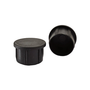 Bouchon de tube circulaire noir 40 60, capuchon d'étanchéité pour tuyau rond, bouchon intérieur en plastique pour accessoires de garde-corps - Product Image 2