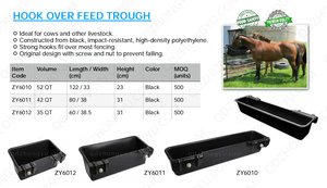 Mangeoire <span class=keywords><strong>à</strong></span> chevaux en plastique <span class=keywords><strong>à</strong></span> accrocher, abreuvoir pour animaux équins - Product Image 2