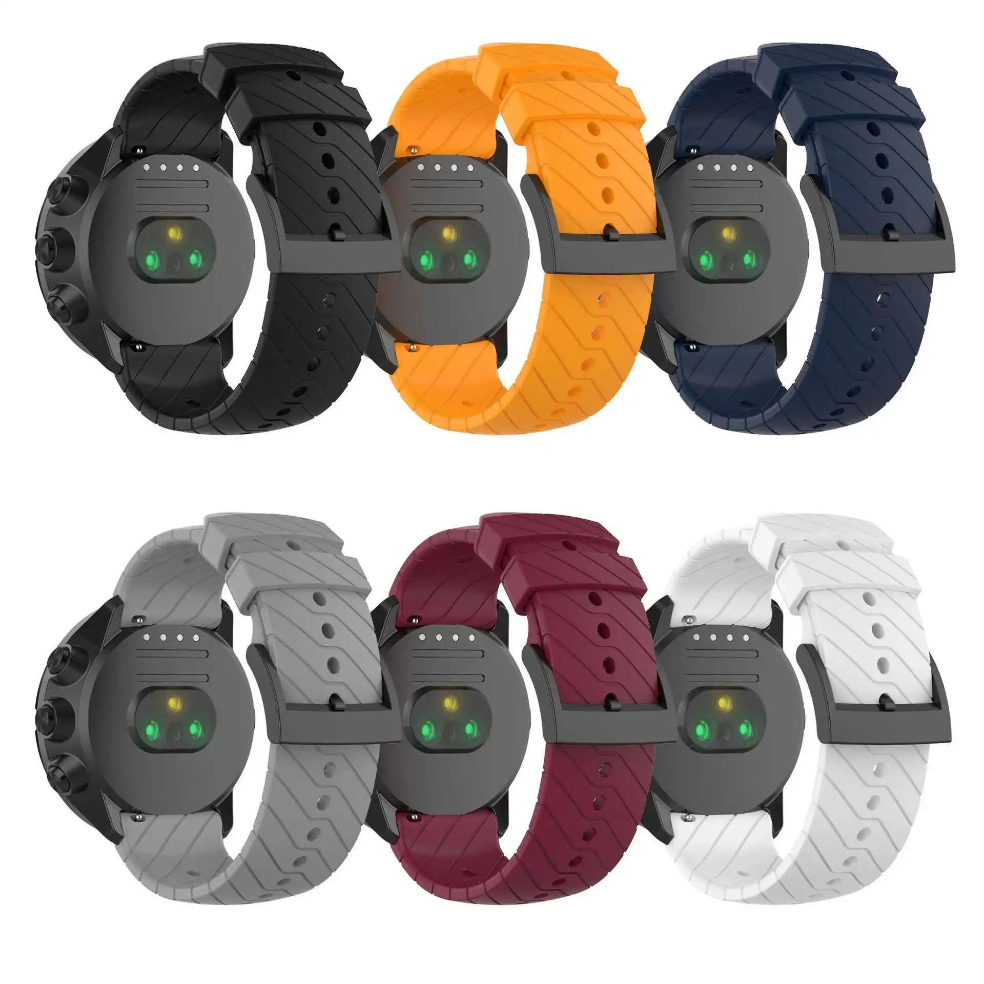 Bracelet de rechange pour Suunto 7 Suunto 9 baro, accessoires de montre, bracelet en silicone pour Suunto D5 spartan sport poignet hr baro