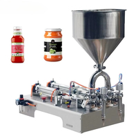 Machine à piston automatique double tête haute précision pour liquides et pâtes (10-5000 ml) : Huile, vinaigrette, beurre de cacahuète, crème, confiture, bière, shampoing – Compatible PET