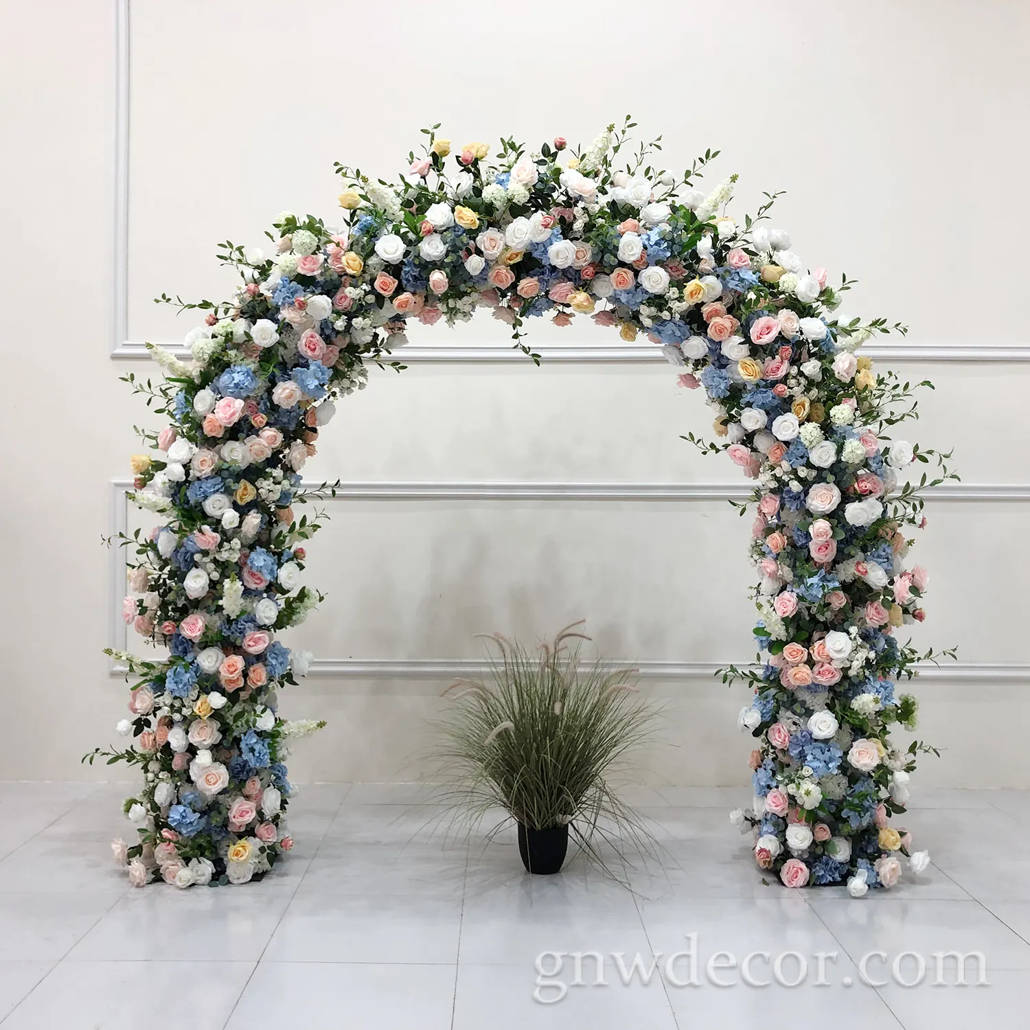 Rustic Wedding Artificial Roses Peony Floral Bouquet Decorative Silk Flower Events Bride Chuppah Arch Mandap Pillar