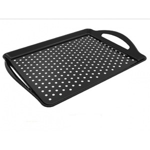 Bandejas antideslizantes personalizadas <span class=keywords><strong>de</strong></span> plástico ABS <span class=keywords><strong>de</strong></span> Color blanco y negro <span class=keywords><strong>para</strong></span> servir en fiestas - Product Image 2