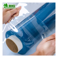 Rouleau de PVC souple Boligao, 0,3 mm à 1 mm, feuille plastique transparente haute brillance pour la fabrication de sacs