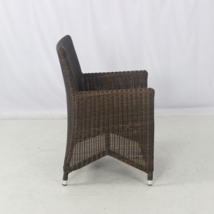 Chaise de <span class=keywords><strong>terrasse</strong></span> extérieure de haute qualité pour restaurant, en rotin synthétique brun, <span class=keywords><strong>fauteuil</strong></span> de salle à manger - Product Image 4