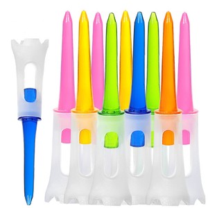 Logo personnalisé tees de <span class=keywords><strong>golf</strong></span> en plastique de couleur mélangée longueur 83mm emballé en vrac personnalisable - Product Image 5