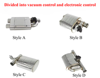 Silenciador Universal Valvetronic para Coche con Válvula de Vacío Electrónica, Tubo de Escape para Carreras con Onda de Sonido Explosiva, 2/2.5/3 Pulgadas, 63/76 mm