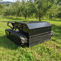 Tondeuse à gazon robotisée tout-terrain certifiée CE, tondeuse télécommandée, tondeuse à gazon autotractée à essence