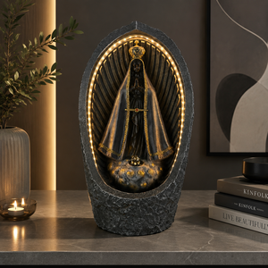 <span class=keywords><strong>Fontaine</strong></span> à eau <span class=keywords><strong>bénite</strong></span> en résine, statue religieuse de <span class=keywords><strong>la</strong></span> Vierge Marie, modèle Madonna noire, <span class=keywords><strong>fontaine</strong></span> artistique catholique - Product Image 4