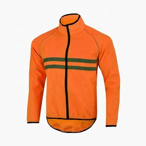 Veste de cyclisme d'hiver pour homme PIHA SPORTS, coupe-vent, en polaire, fermeture éclair, VTT, réfléchissante, haute visibilité, respirante, course à pied, vélo - Product Image 1