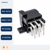 828801-2 929519-2 Connecteur automobile domestique, insert 6 broches, support de broches courbées pour extrémité de circuit, 12V 10A, pas de 5,0 mm, calibre 16-14, femelle