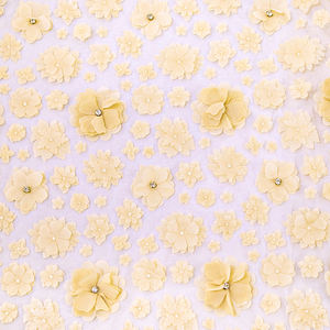 ชุดผ้าปัก3D 3D ด้วยเลเซอร์สำหรับผู้หญิงประดับเพชรตาข่ายประดับดอกไม้ด้วยเม็ดเพชรกระเป๋าเครื่องประดับสำหรับใส่ผ้าม่านโพลีเอสเตอร์ - Product Image 5