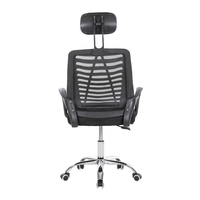 Chaise de bureau moderne à hauteur réglable, chaise pivotante pour ordinateur avec dossier en maille et appui-tête réglable