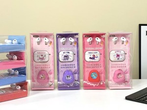<strong>Cute</strong> Cartoon Puppy Hanging Key Ring Non-Noise Cancelling TWS Earphones &amp; <strong>Headphones</strong>
