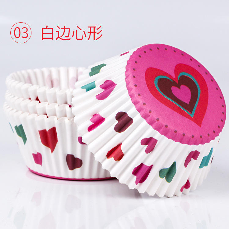 3. white edge heart shape