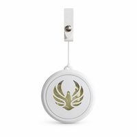 Diffuseur d'arômes pour voiture FTQS, rond, blanc, pendentif parfumé suspendu, désodorisant, OEM, marque privée, longue durée, cadeau auto