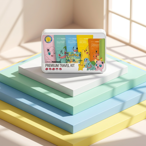 Korean LG pokemon Plastic Kids Travel Toiletry Set <b>Toothbrush</b> Toothpaste Shampoo Body Wash Portable Hygiene Kit Anime Gift - Product Image 2