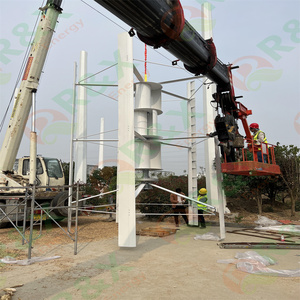 Tiếng ồn thấp trong nước 5KW 10KW 30Kw 50kw 100kw dọc Máy phát điện tuabin gió 48V đến 380V để sử dụng nhà - Product Image 3