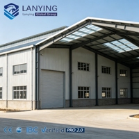 Almacén Moderno de Estructura de Acero SYLY con Techo y Paredes de Panel Sándwich Aislado